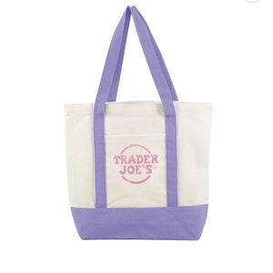Trader Joe’s large Tote Bags - Purple Set of 4